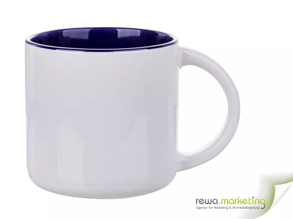 Foto Keramik- Tasse BIG in Blau inklusive Ihrem Wunschaufdruck